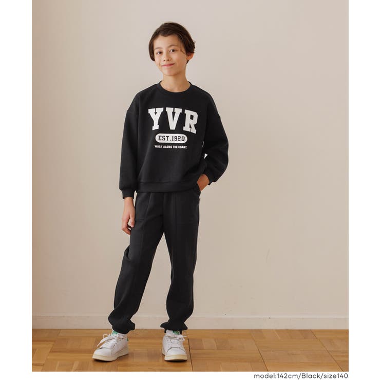 裏起毛ダンボールロゴトップス キッズ | coca | 詳細画像2 