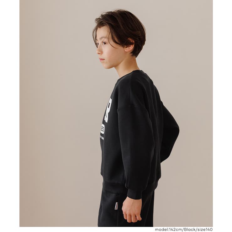 裏起毛ダンボールロゴトップス キッズ | coca | 詳細画像3 