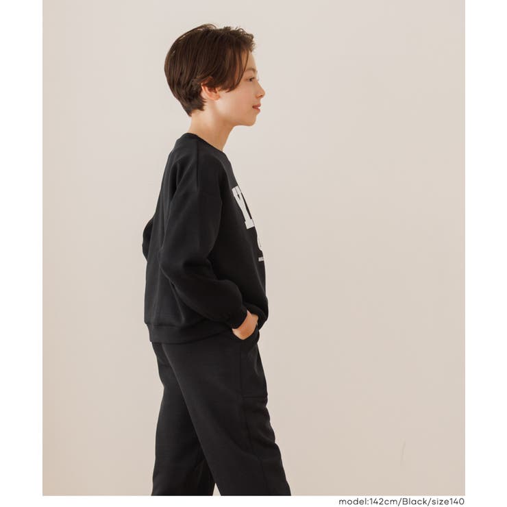 裏起毛ダンボールロゴトップス キッズ | coca | 詳細画像6 