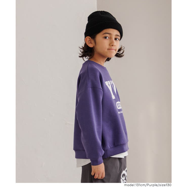 裏起毛ダンボールロゴトップス キッズ | coca | 詳細画像9 