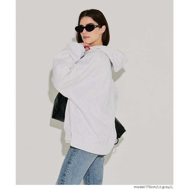 裏起毛刺繍ロゴパーカー | coca | 詳細画像16 