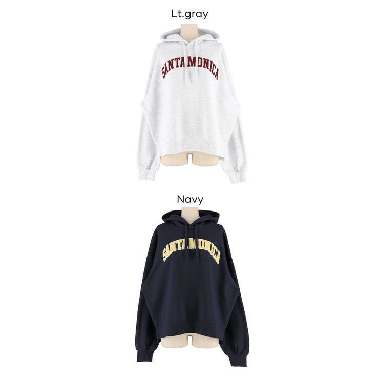 裏起毛刺繍ロゴパーカー | coca | 詳細画像23 