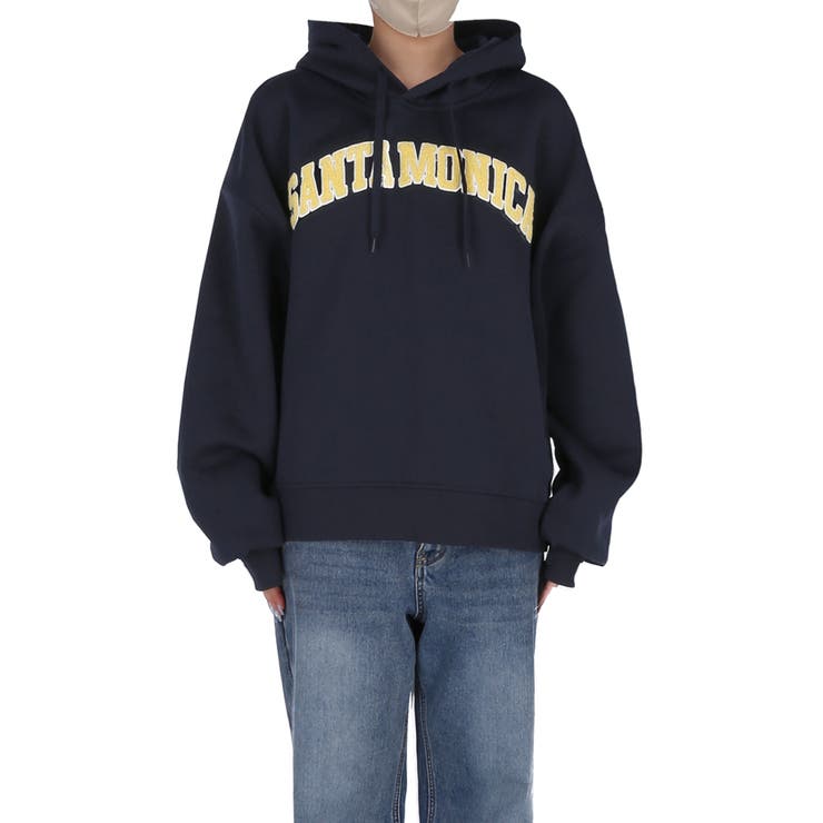 裏起毛刺繍ロゴパーカー | coca | 詳細画像4 