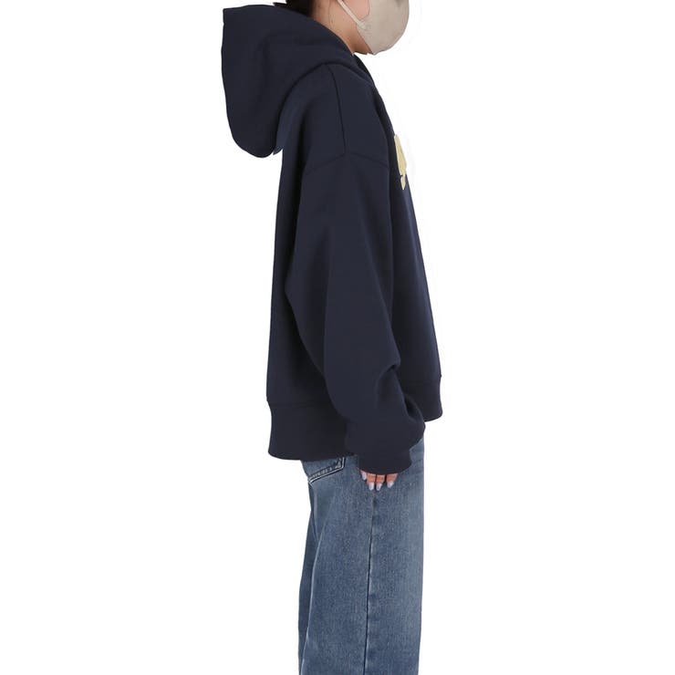 裏起毛刺繍ロゴパーカー | coca | 詳細画像5 