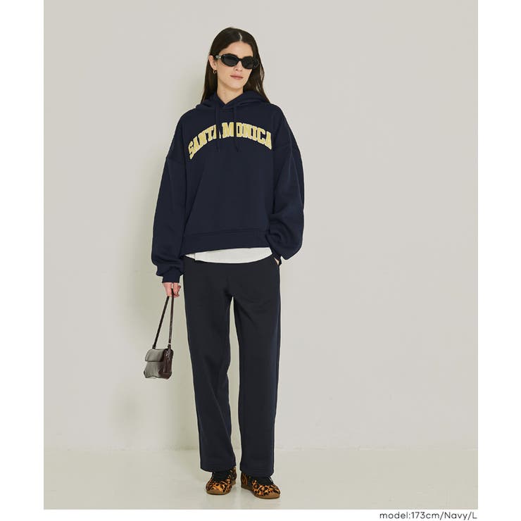 裏起毛刺繍ロゴパーカー | coca | 詳細画像8 