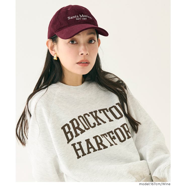 ［Wine］ | 冬スタイルの仕上げに。コーデュロイロゴキャップ | coca