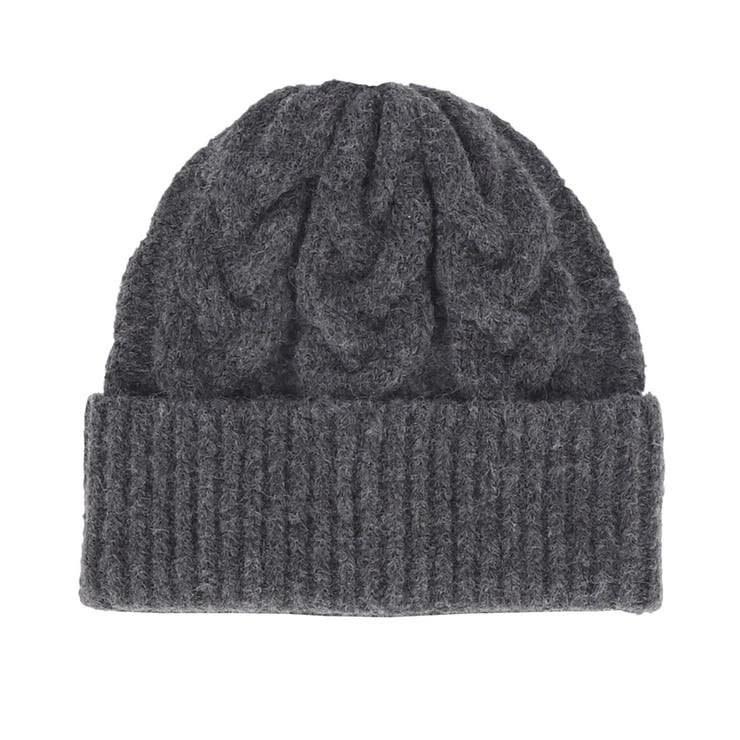 ウール混ケーブルニット帽子 レディース | coca | 詳細画像2 