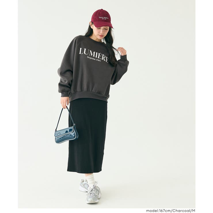 裏起毛ラグランロゴスウェット | coca | 詳細画像15 