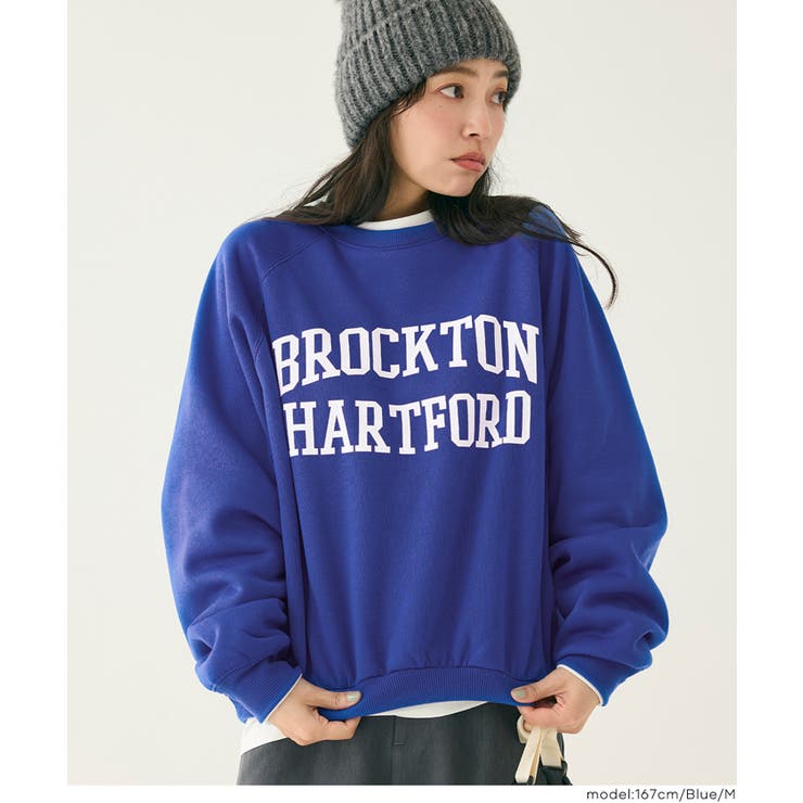 裏起毛ラグランロゴスウェット | coca | 詳細画像19 