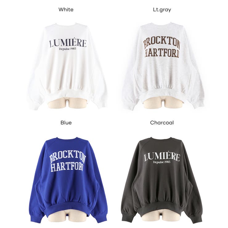 裏起毛ラグランロゴスウェット | coca | 詳細画像26 