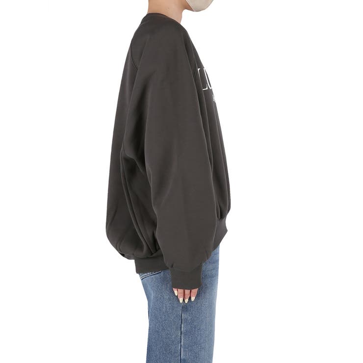 裏起毛ラグランロゴスウェット | coca | 詳細画像7 