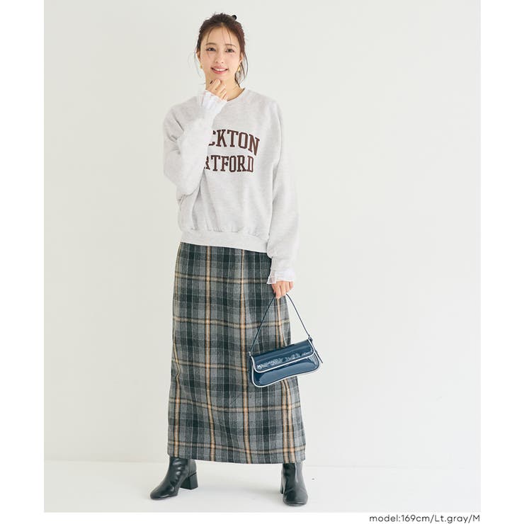 裏起毛ラグランロゴスウェット | coca | 詳細画像10 