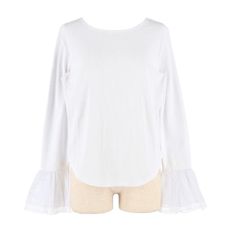 袖チュール切り替えトップス | coca | 詳細画像2 