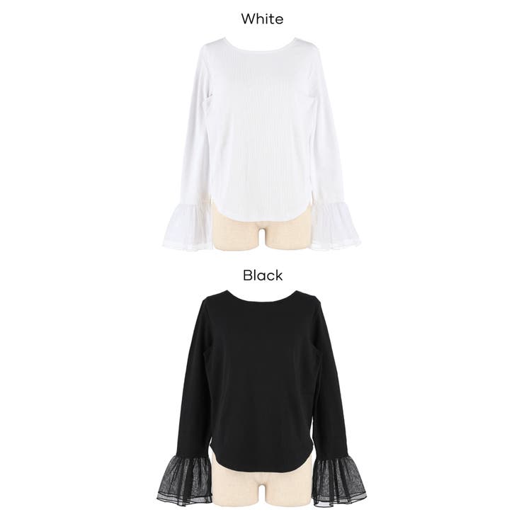 袖チュール切り替えトップス | coca | 詳細画像20 