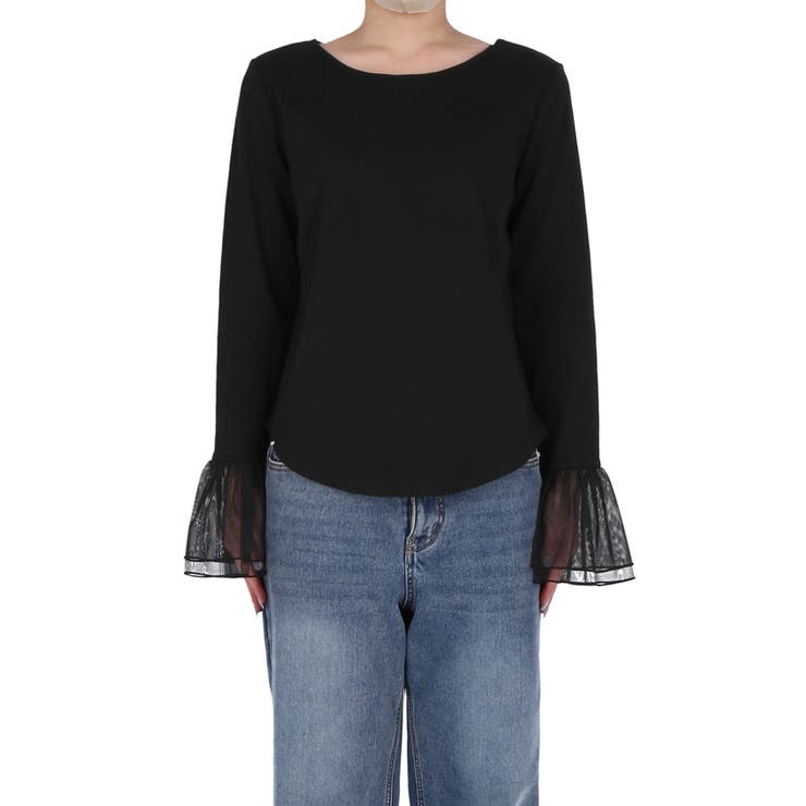 袖チュール切り替えトップス | coca | 詳細画像4 