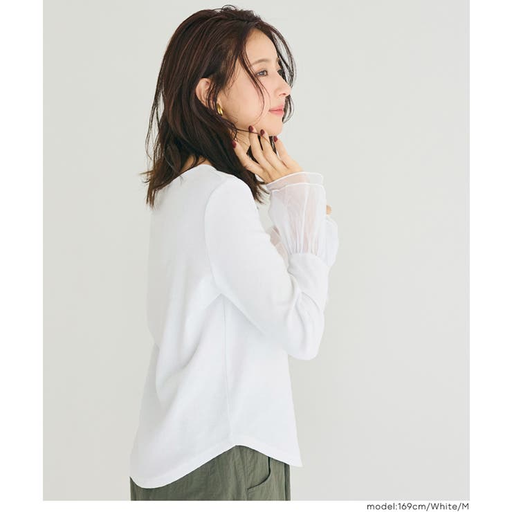 袖チュール切り替えトップス | coca | 詳細画像8 