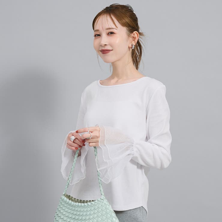 ＼26aw再入荷／袖チュール切り替えトップス | coca | 詳細画像1 