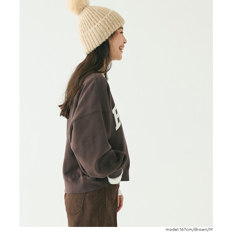 ヘビーウェイト裏起毛ヴィンテージ加工ロゴスウェット | coca | 詳細画像15 