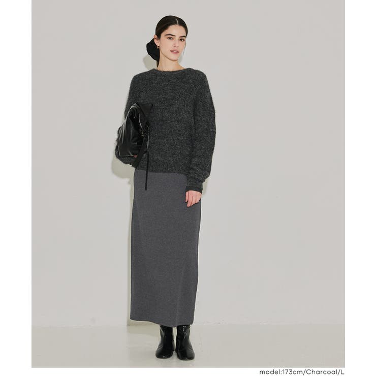 【DAILY WARM】2way裏起毛リブIラインワンピース | coca | 詳細画像13 