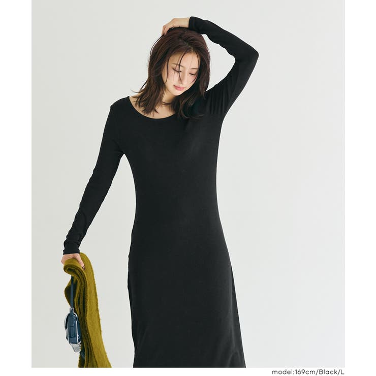 【DAILY WARM】2way裏起毛リブIラインワンピース | coca | 詳細画像17 