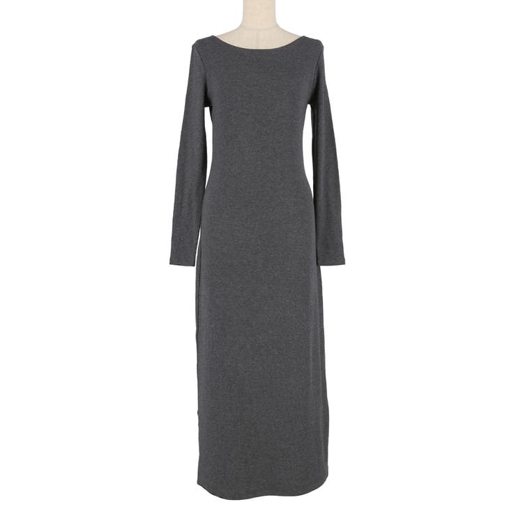 【DAILY WARM】2way裏起毛リブIラインワンピース | coca | 詳細画像2 