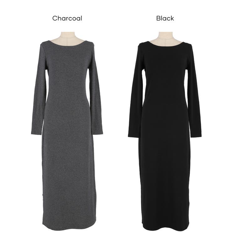 【DAILY WARM】2way裏起毛リブIラインワンピース | coca | 詳細画像23 