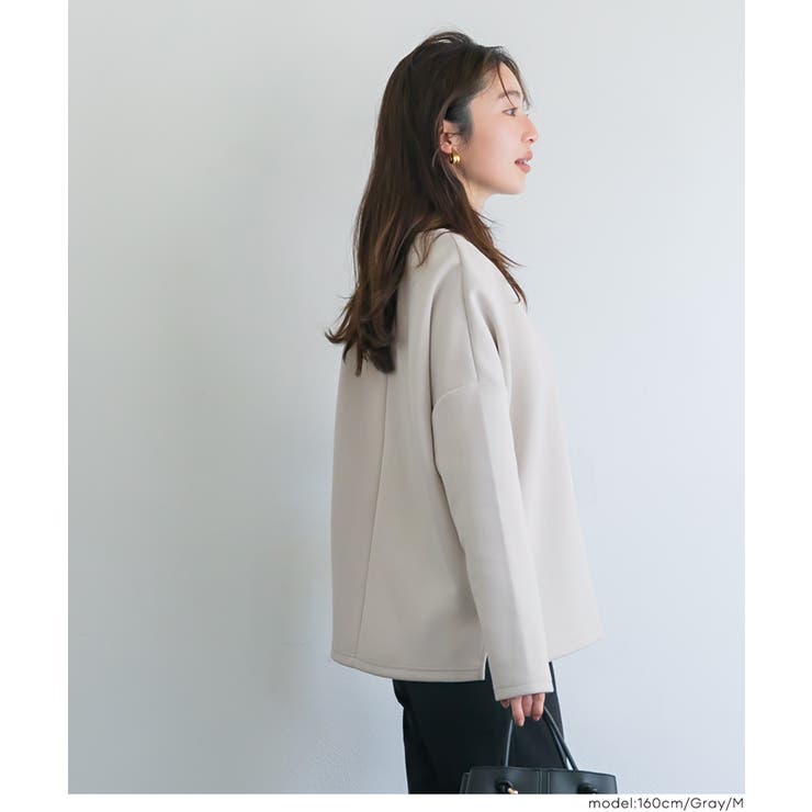 ソフトスウェット ジップトップス | coca | 詳細画像15 