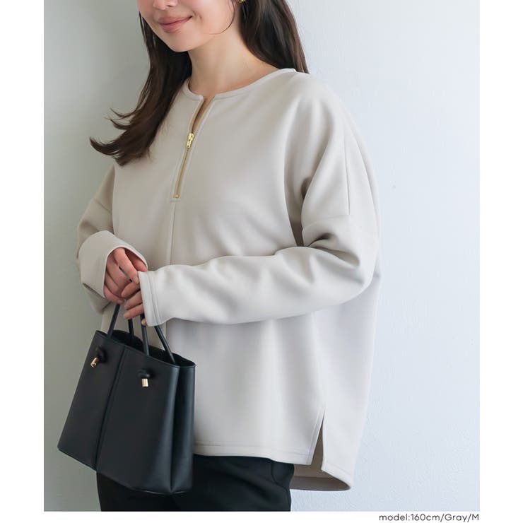 ソフトスウェット ジップトップス | coca | 詳細画像18 