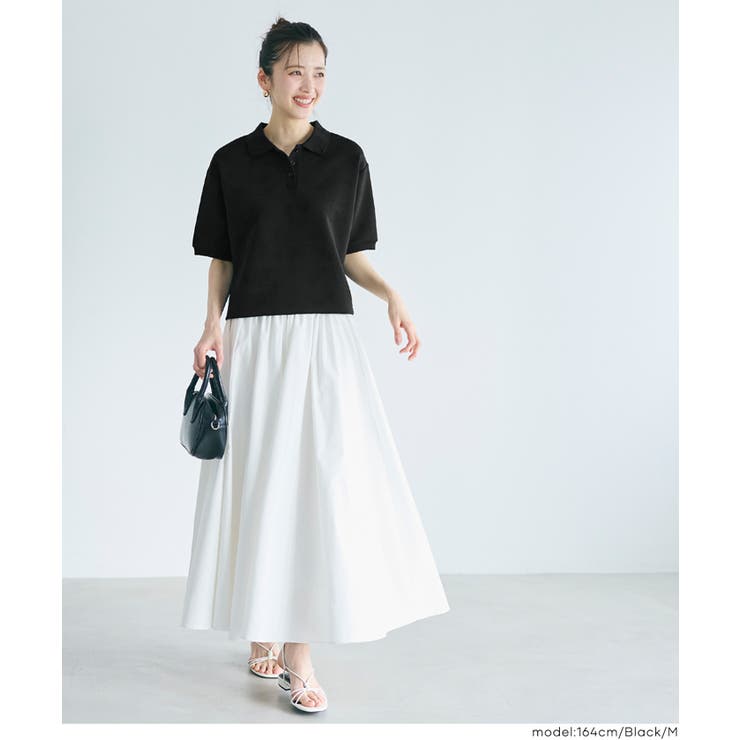 ソフトスウェット ポロトップス | coca | 詳細画像8 