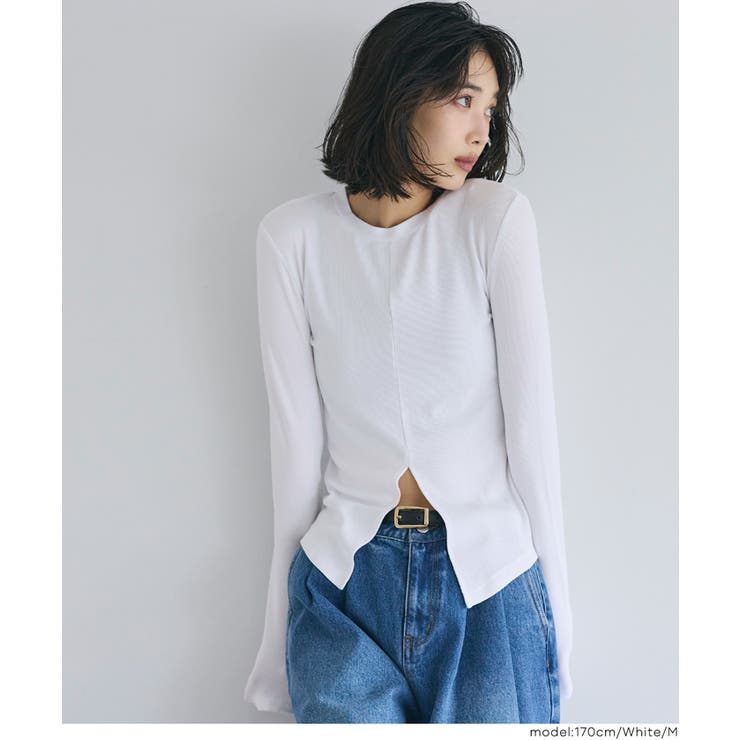 とろみリブスリットトップス | coca | 詳細画像11 