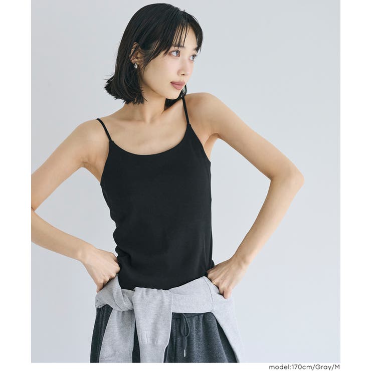 ［Black］ | OUT BRA ベーシックキャミソール | coca