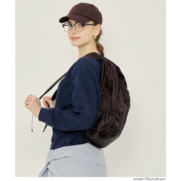 〈新色登場/再入荷〉軽くて畳める、頼れるポケッタブルリュック | coca | 詳細画像12 