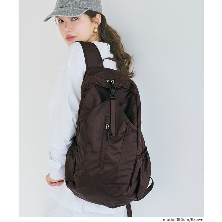 ［Brown］ | 〈新色登場/再入荷〉軽くて畳める、頼れるポケッタブルリュック | coca