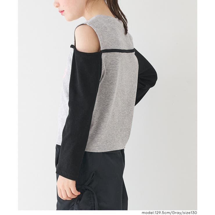 リブレイヤード肩あきトップス キッズ | coca | 詳細画像12 