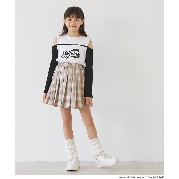 リブレイヤード肩あきトップス キッズ | coca | 詳細画像2 