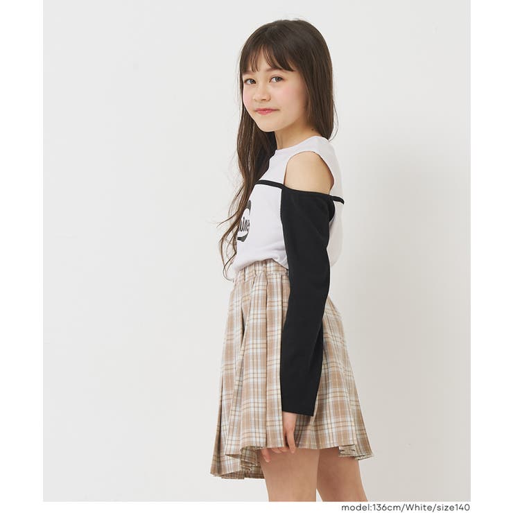 リブレイヤード肩あきトップス キッズ | coca | 詳細画像3 