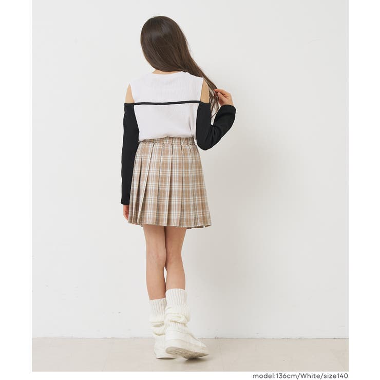 リブレイヤード肩あきトップス キッズ | coca | 詳細画像4 