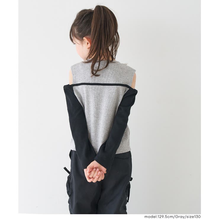 リブレイヤード肩あきトップス キッズ | coca | 詳細画像10 