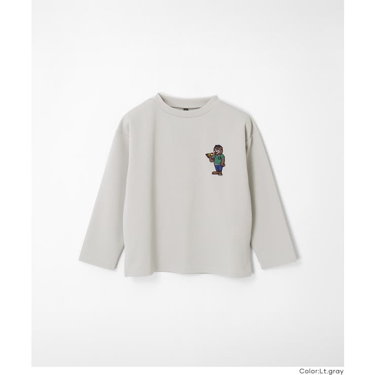 ライトエンボス胸刺繍トップス | coca | 詳細画像15 