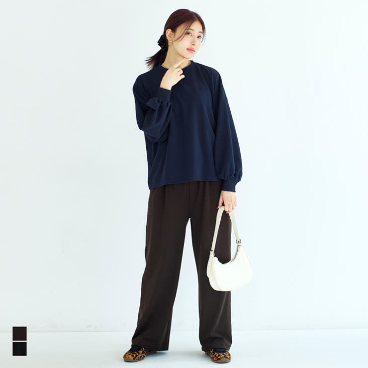 カットジョーゼットワイドパンツ | coca | 詳細画像1 