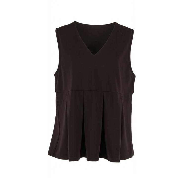 カットジョーゼットタックペプラムベスト | coca | 詳細画像2 