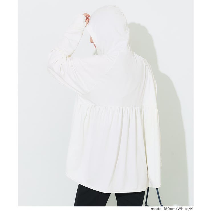 UVカットバッグギャザーパーカー | coca | 詳細画像14 