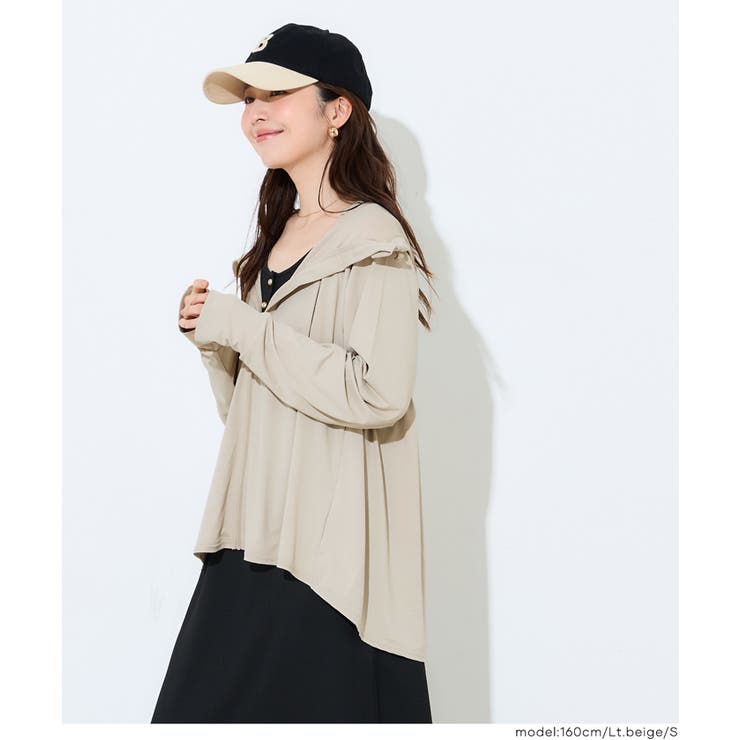＼26ss新色登場／UVカットバッグギャザーパーカー【田中里奈様着用】 | coca | 詳細画像12 
