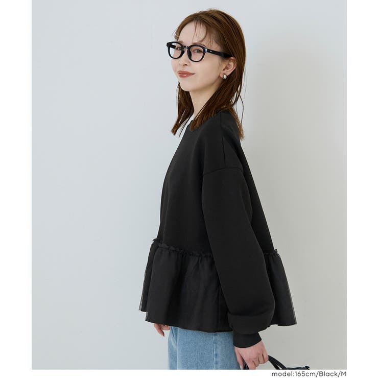 ソフトスウェットチュールドッキングトップス | coca | 詳細画像11 