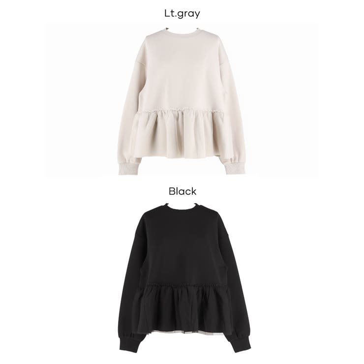 ソフトスウェットチュールドッキングトップス | coca | 詳細画像22 