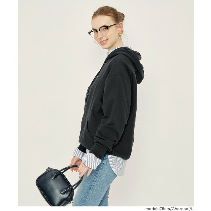 ミニ裏毛刺繍ロゴプルパーカー | coca | 詳細画像16 