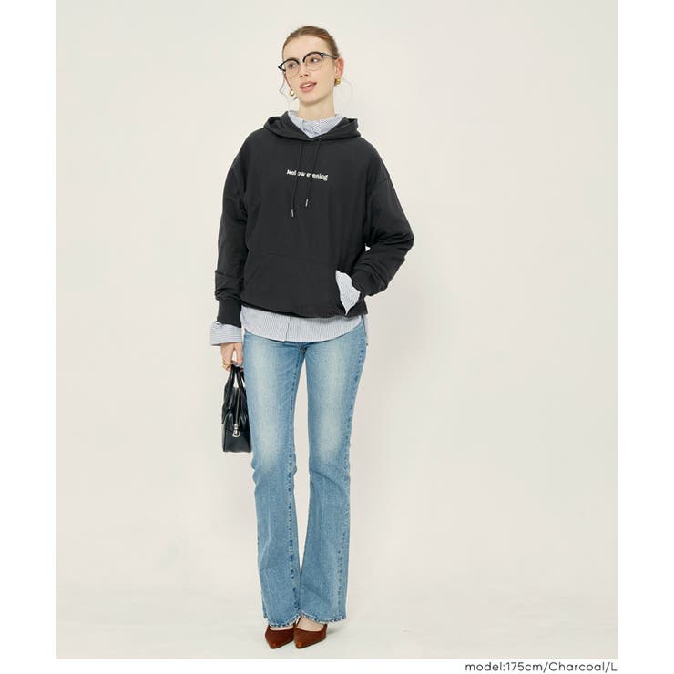 ミニ裏毛刺繍ロゴプルパーカー | coca | 詳細画像18 