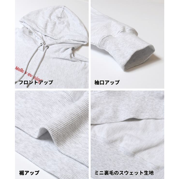 ミニ裏毛刺繍ロゴプルパーカー | coca | 詳細画像20 