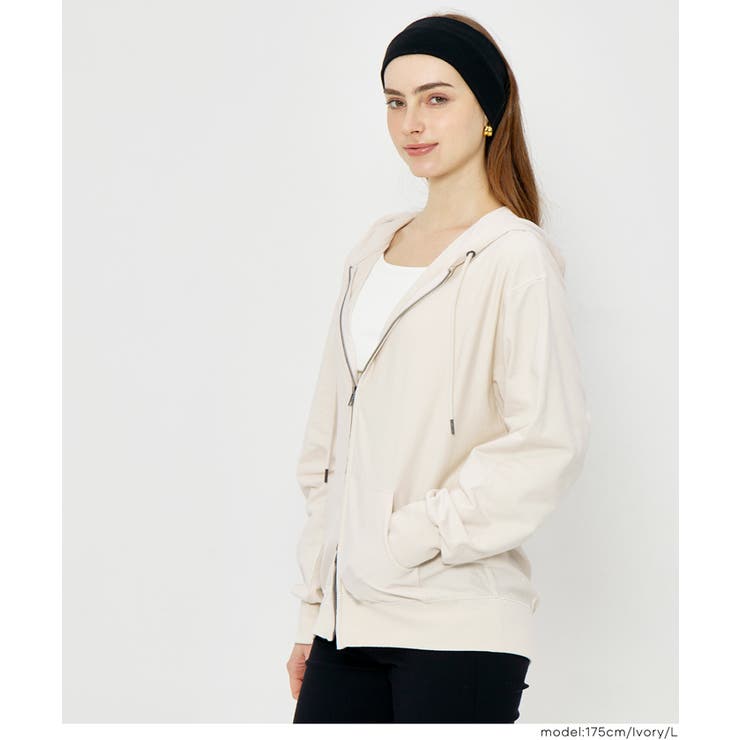 軽く羽織れて、毎日使える。ミニ裏毛ZIPパーカー | coca | 詳細画像12 