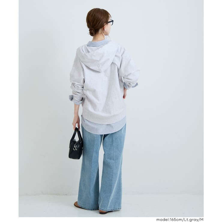 軽く羽織れて、毎日使える。ミニ裏毛ZIPパーカー | coca | 詳細画像16 